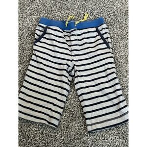 Bb11 Mini Boden‎ Striped Knit Shorts Casual Everyday Playwear Blue Waist 8Y